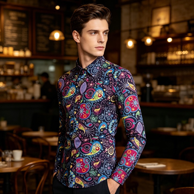 Ethnic Fashion Trends 2026 - Camisa Estampada de Estilo Étnico para