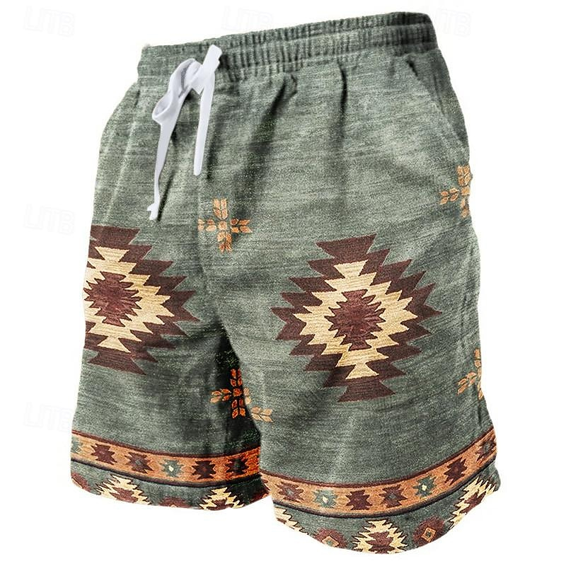 Ethnic Indian Fashion - Pantalones cortos de playa de estilo