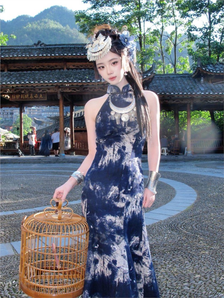 Fashion Show Ethnic Wear - Nuevo vestido batik, ropa femenina moderna,