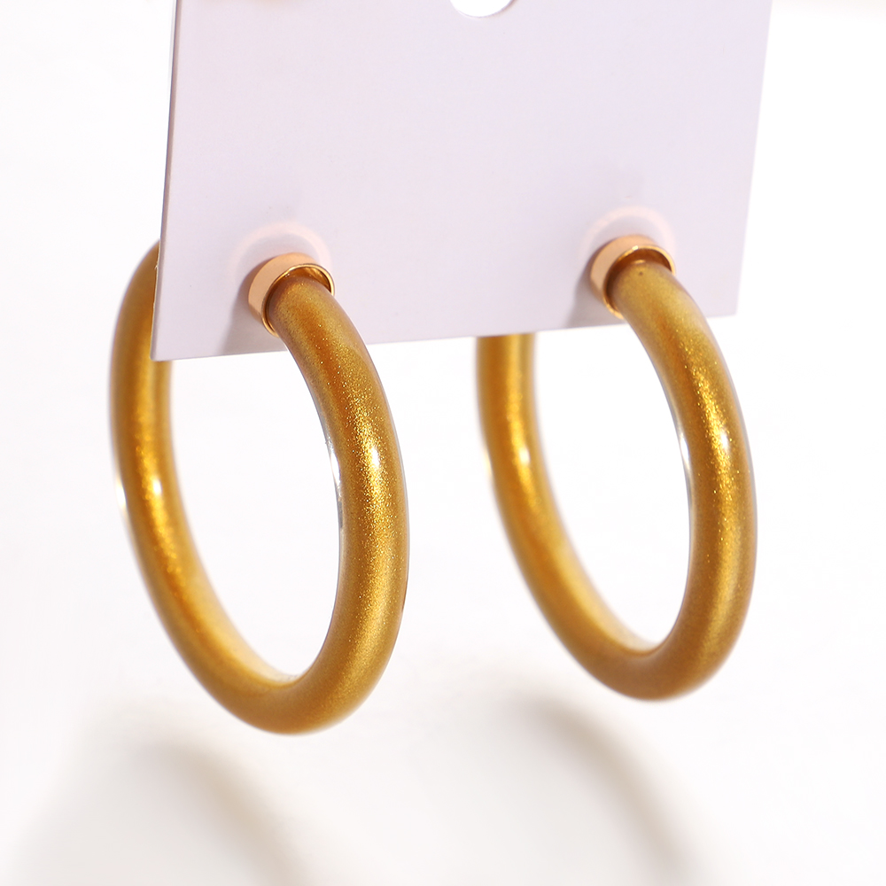 Ethnic Indian Fashion - Amorcome-pendientes de Aro de silicona Multicolor