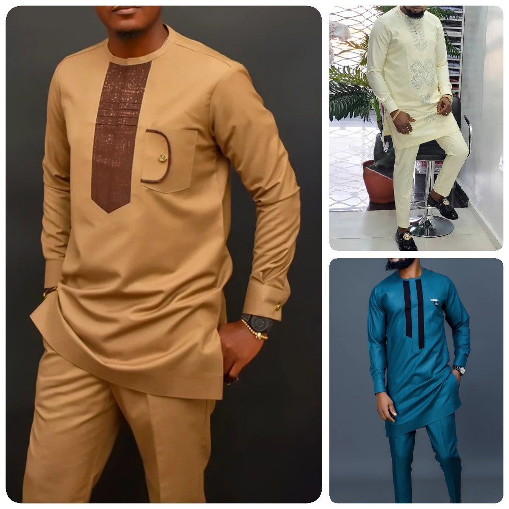 Dashiki Shirt Men - Dashiki-traje de manga larga para hombre,