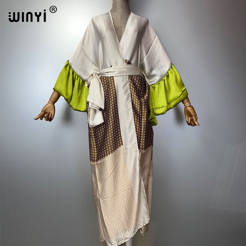 Kaftan Women Boho - WINYI Vestido Kimono de Verano para