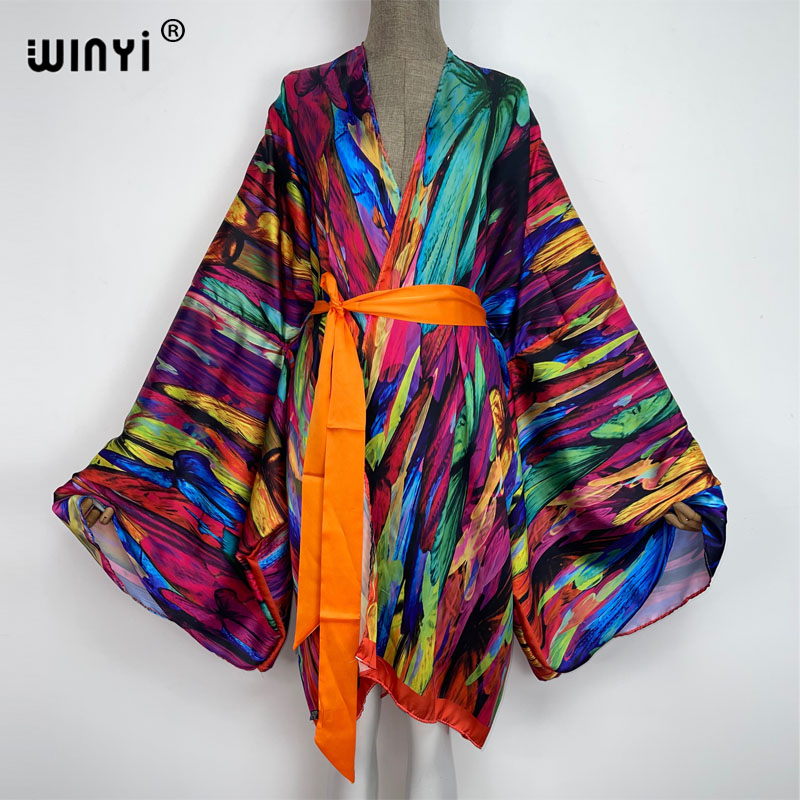 Kaftan Women Boho - WINYI-Bikini elegante con estampado de color