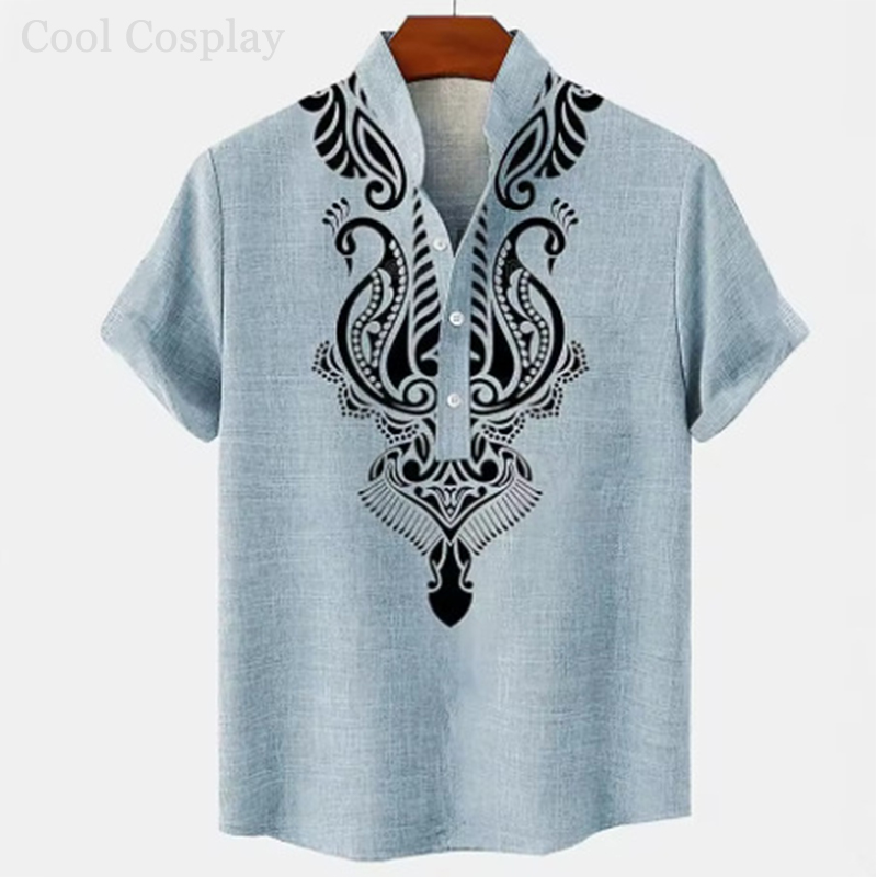 Camiseta Henley Retro para Hom - Ethnic Fashion Style reseña y precio