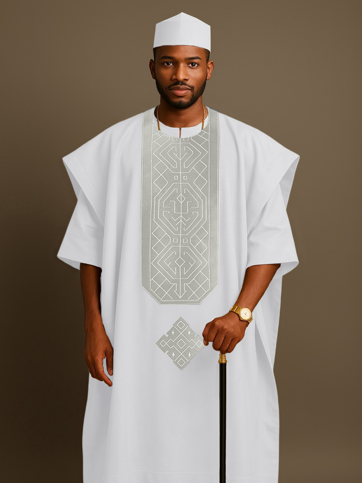 Conjunto de 3 Piezas de Kaftán - Dashiki Shirt Men reseña y precio