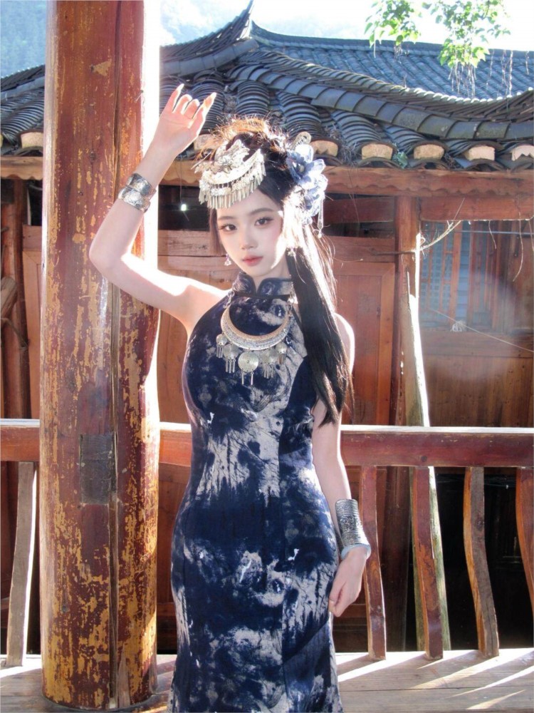 Nuevo vestido batik, ropa feme - Fashion Show Ethnic Wear reseña y precio
