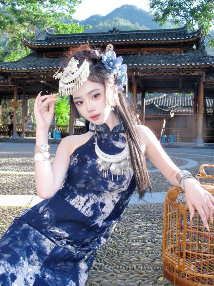 Nuevo vestido batik, ropa feme - Fashion Show Ethnic Wear reseña y precio