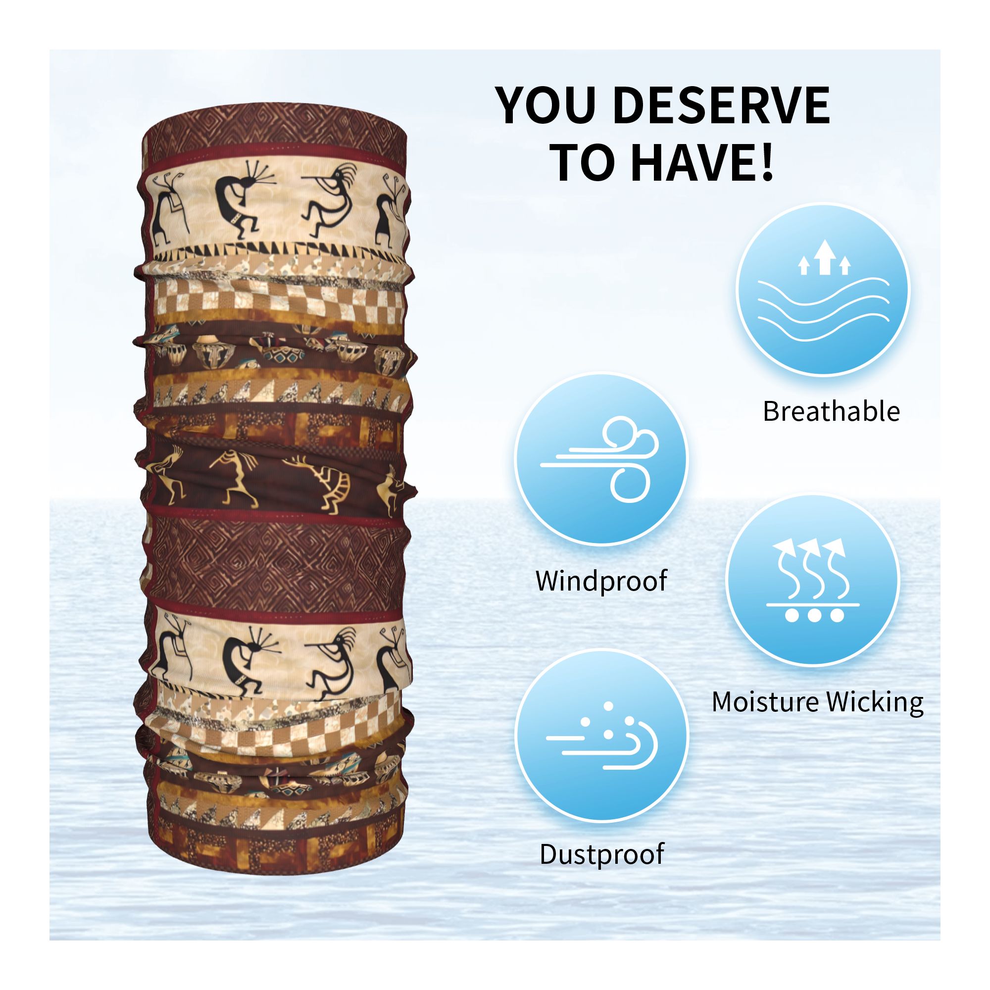 Custom Kokopelli Winter Headba - Ethnic Fashion For Men reseña y precio