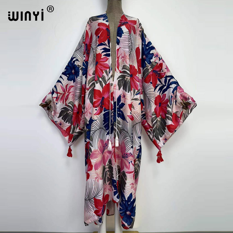 WINYI-Vestido largo tipo Kimon - Kaftan Women Boho reseña y precio