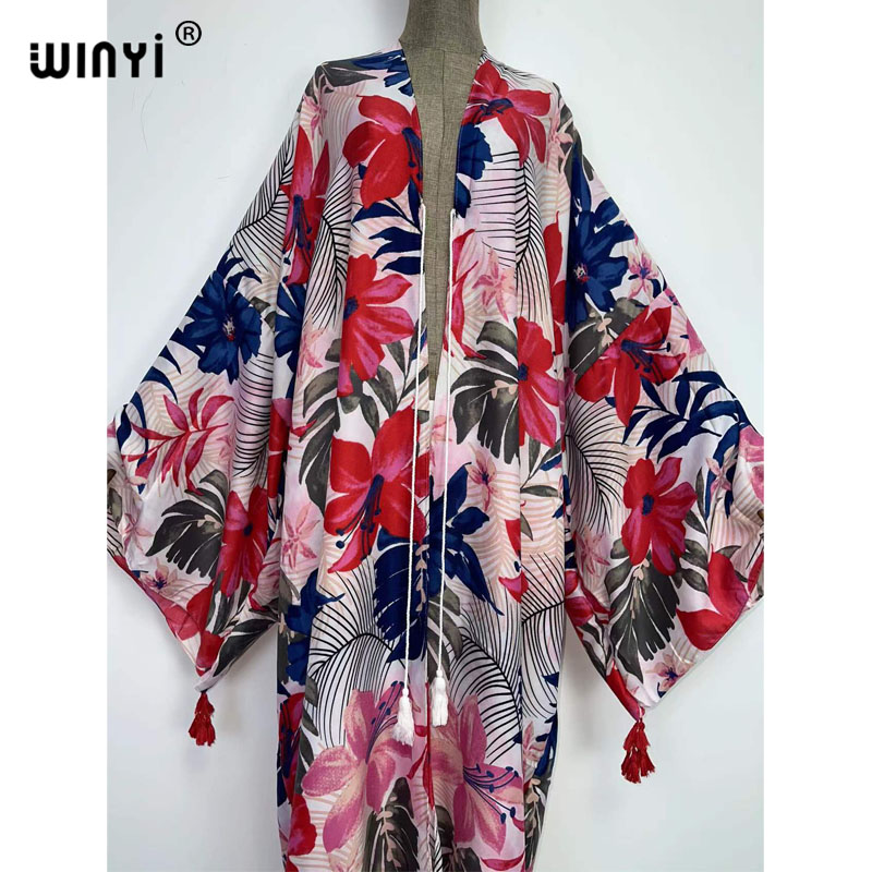 WINYI-Vestido largo tipo Kimon - Kaftan Women Boho reseña y precio