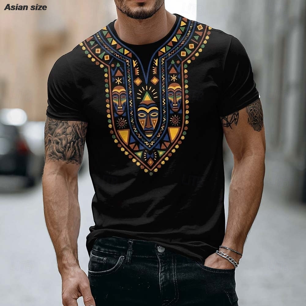 Camiseta Masculina 2026 con Es - Dashiki Shirt Men reseña y precio