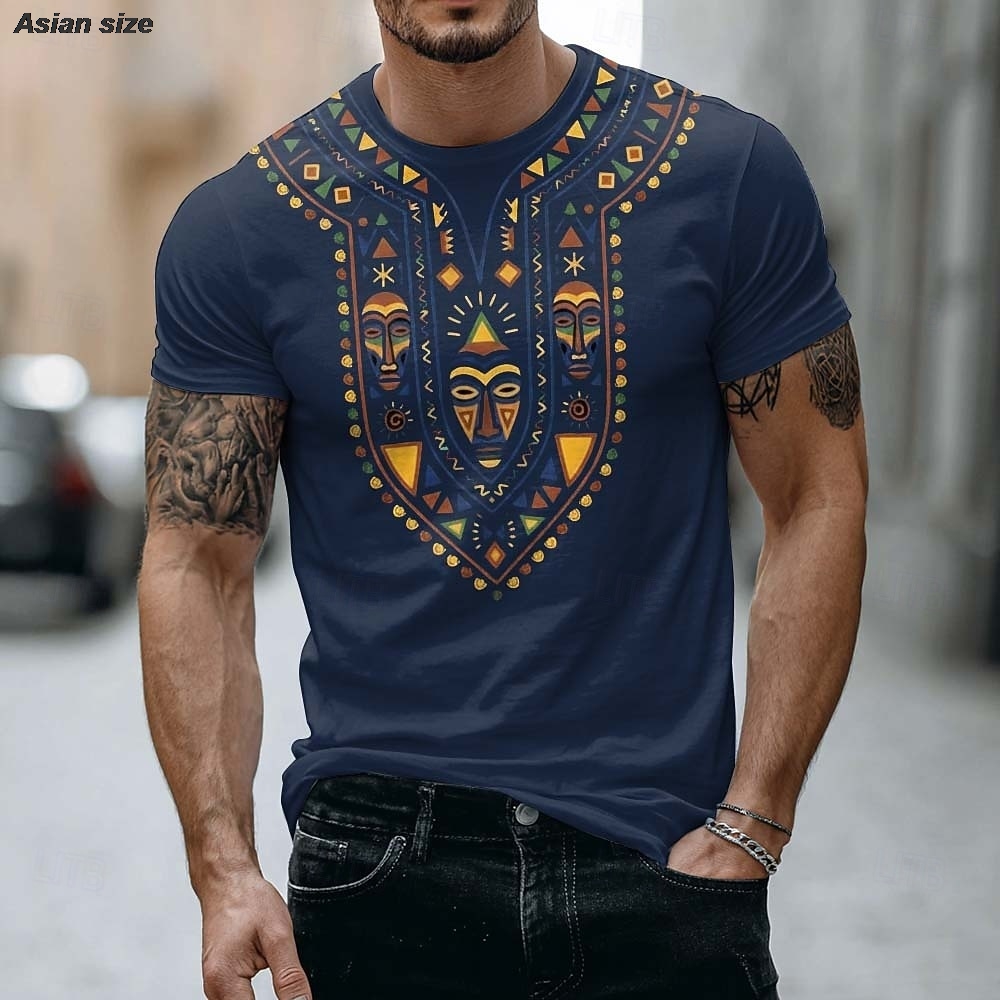 Camiseta Masculina 2026 con Es - Dashiki Shirt Men reseña y precio