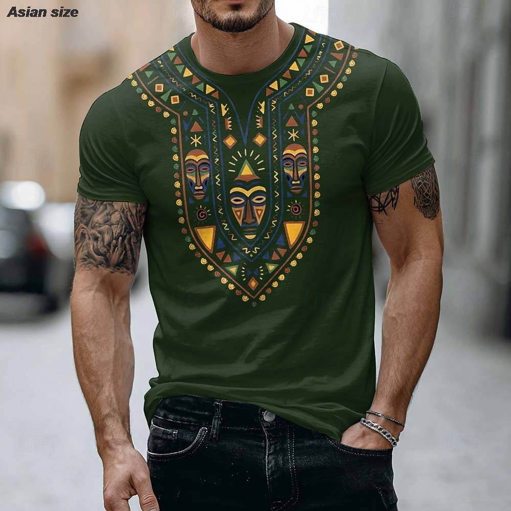 Camiseta Masculina 2026 con Es - Dashiki Shirt Men reseña y precio