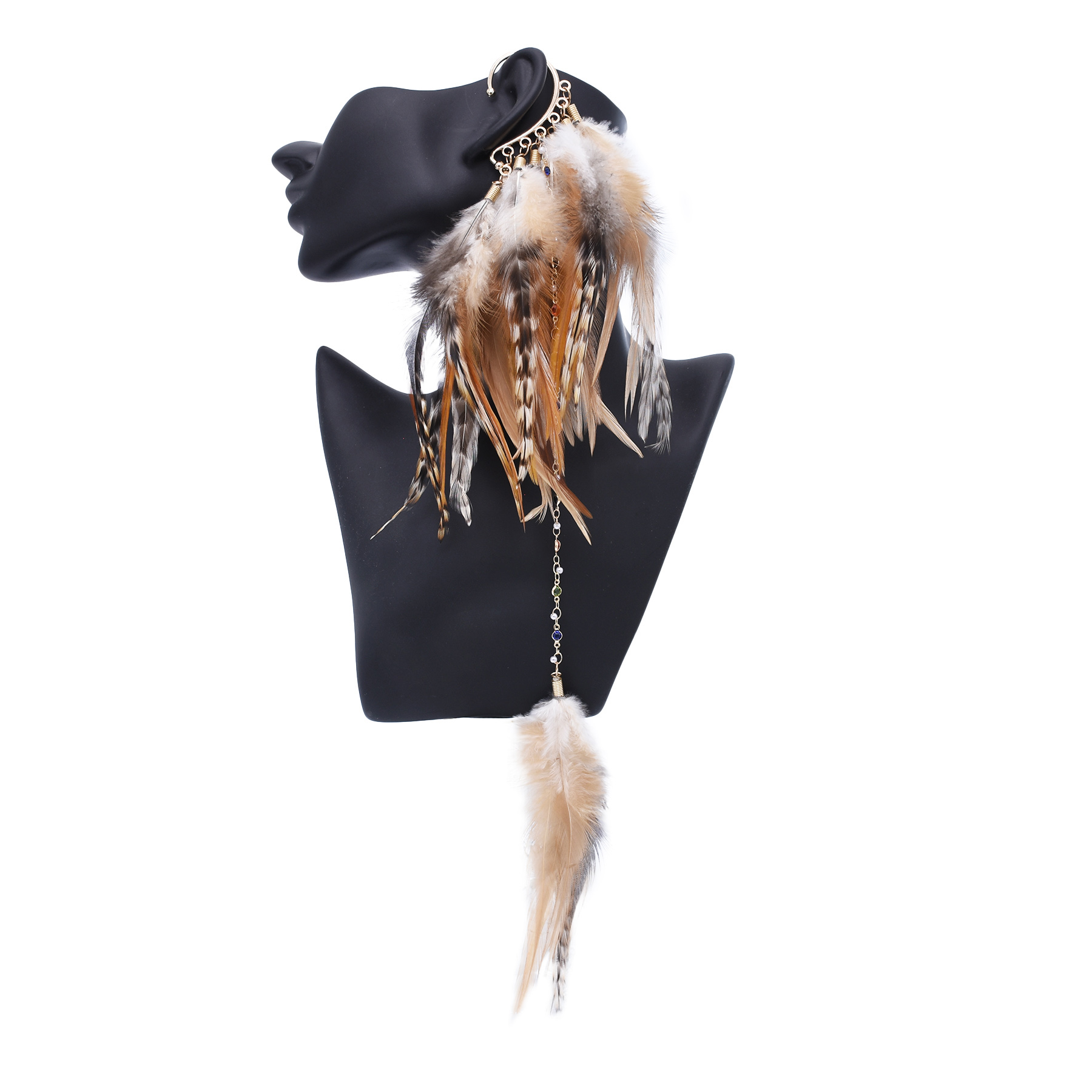 Pendientes colgantes de plumas - Ethnic Indian Fashion reseña y precio