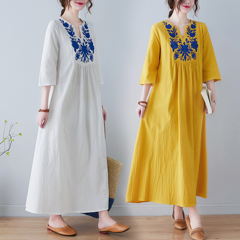 Nuevo Vestido Étnico Hoado con - Ethnic Fashion Style reseña y precio
