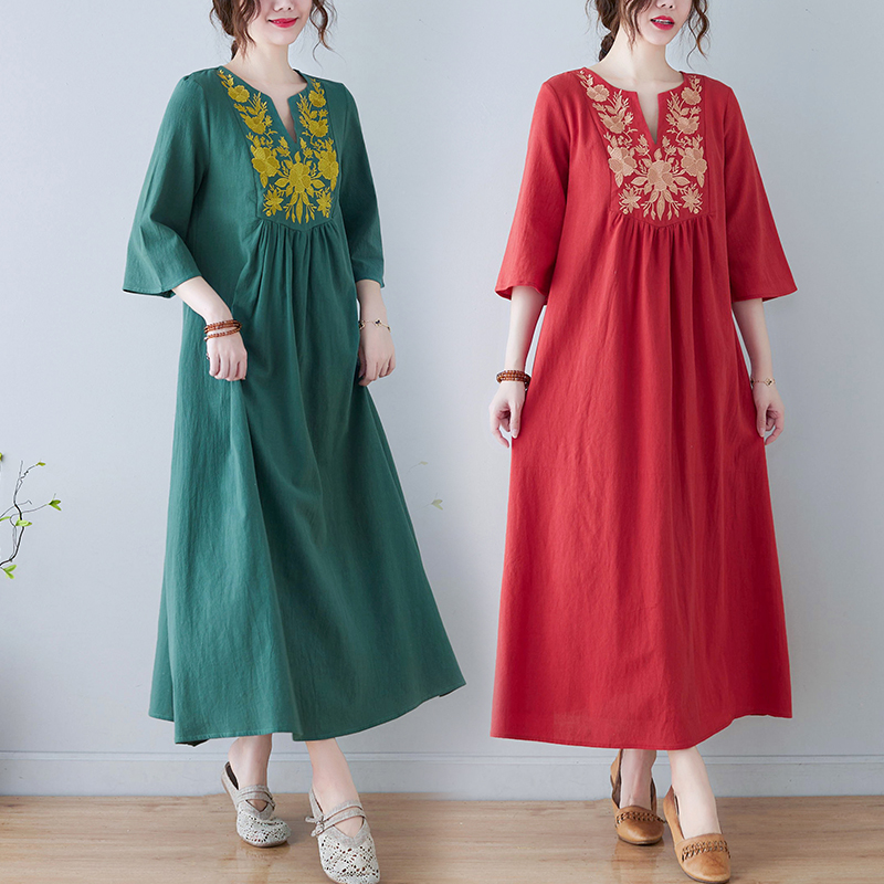Nuevo Vestido Étnico Hoado con - Ethnic Fashion Style reseña y precio
