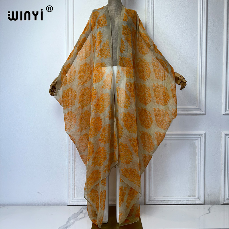WINYI maxi kimono perspectiva  - Kaftan Women Boho reseña y precio