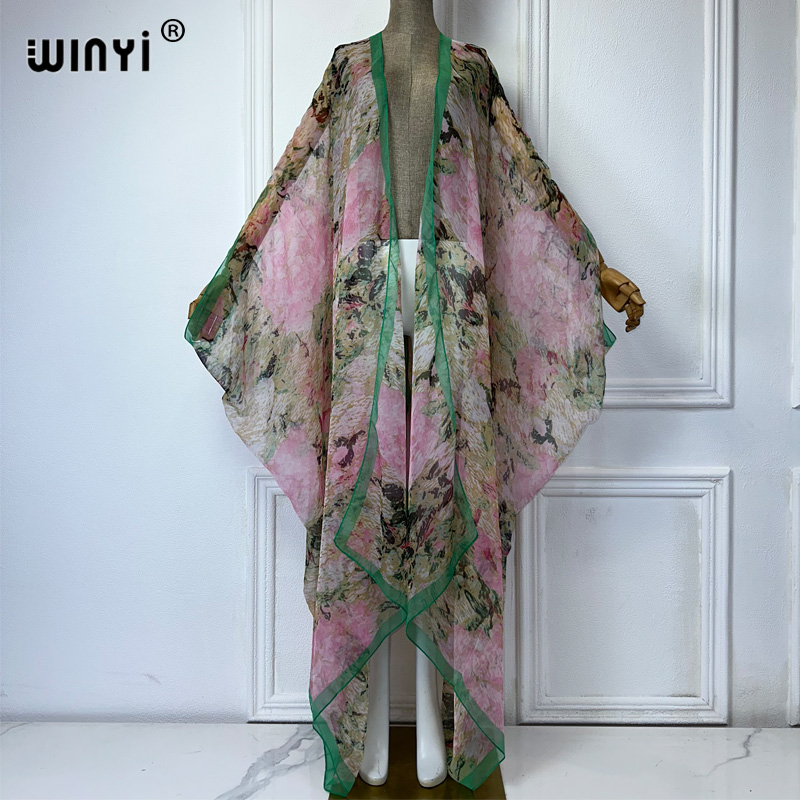WINYI maxi kimono perspectiva  - Kaftan Women Boho reseña y precio