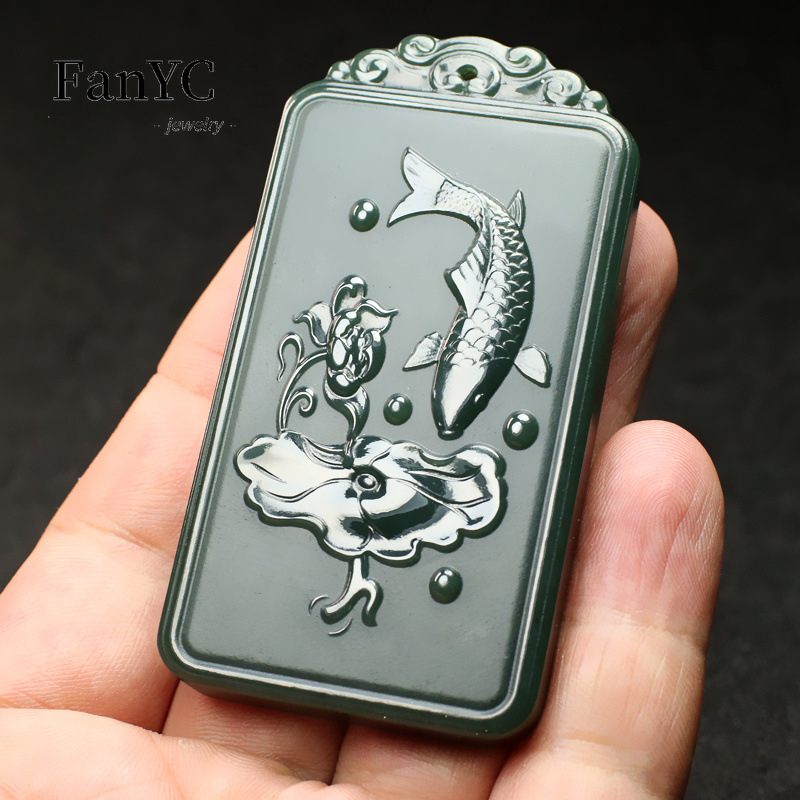 Collar de Jade de Hetian Natur - Ethnic Fashion For Men reseña y precio