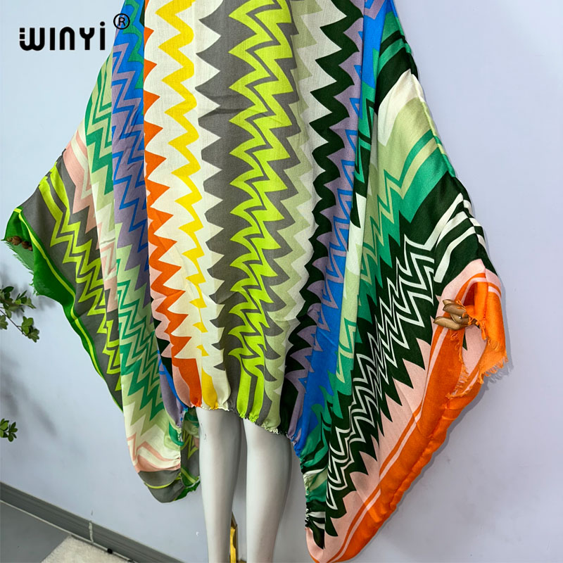 WINYI Vestidos Maxi Sexys de U - Kaftan Women Boho reseña y precio