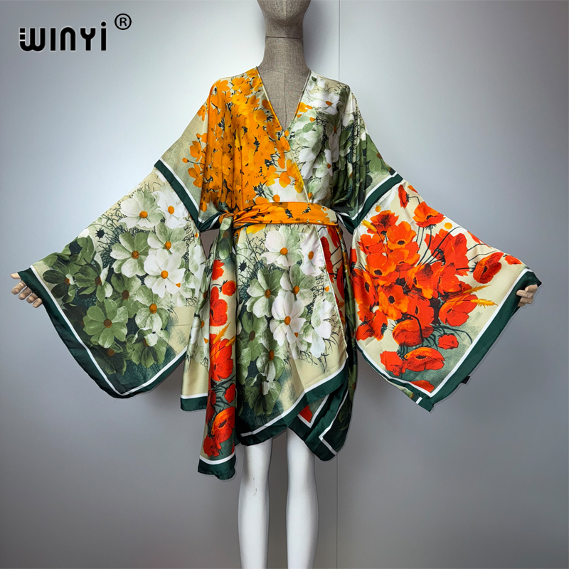 WINYI-cárdigan corto con sensa - Kaftan Women Boho reseña y precio