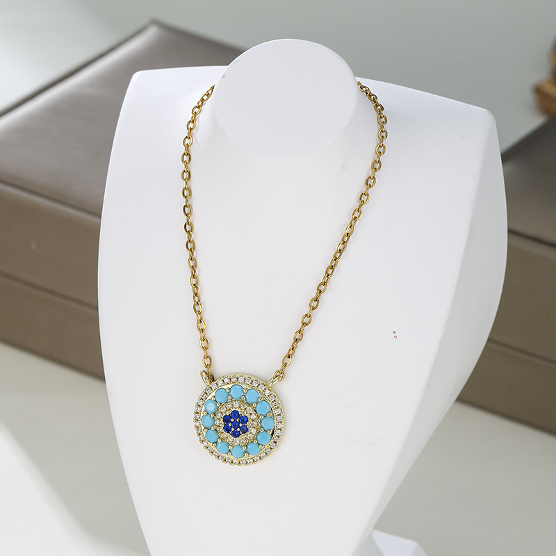 Collar con Colgante Redondo de - Fashion Show Ethnic Wear reseña y precio