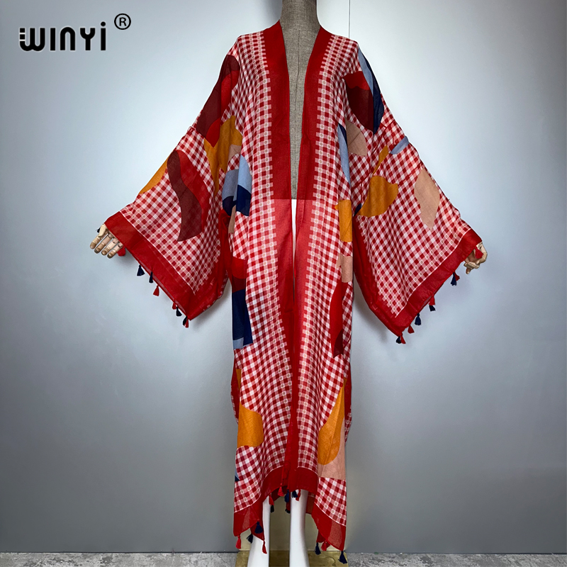 WINYI traje de verano kimono Á - Kaftan Women Boho reseña y precio