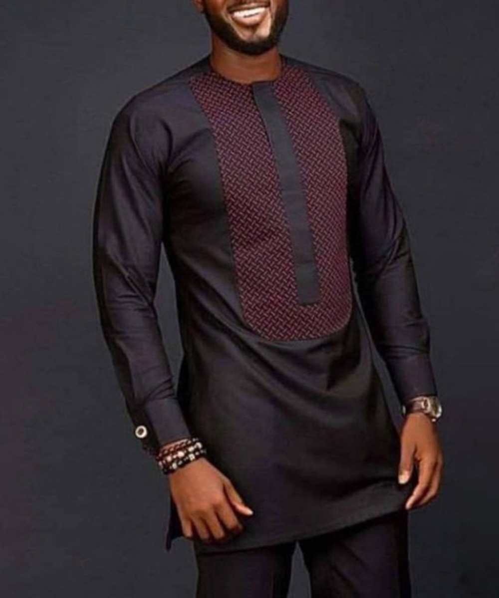 Camisa de manga larga con esta - Dashiki Shirt Men reseña y precio