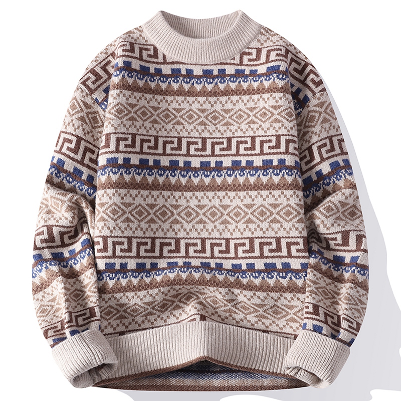 Suéter de Cuello Redondo para  - Ethnic Fashion For Men reseña y precio