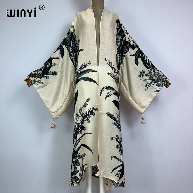 WINYI Kimono África Estampado  - Kaftan Women Boho reseña y precio