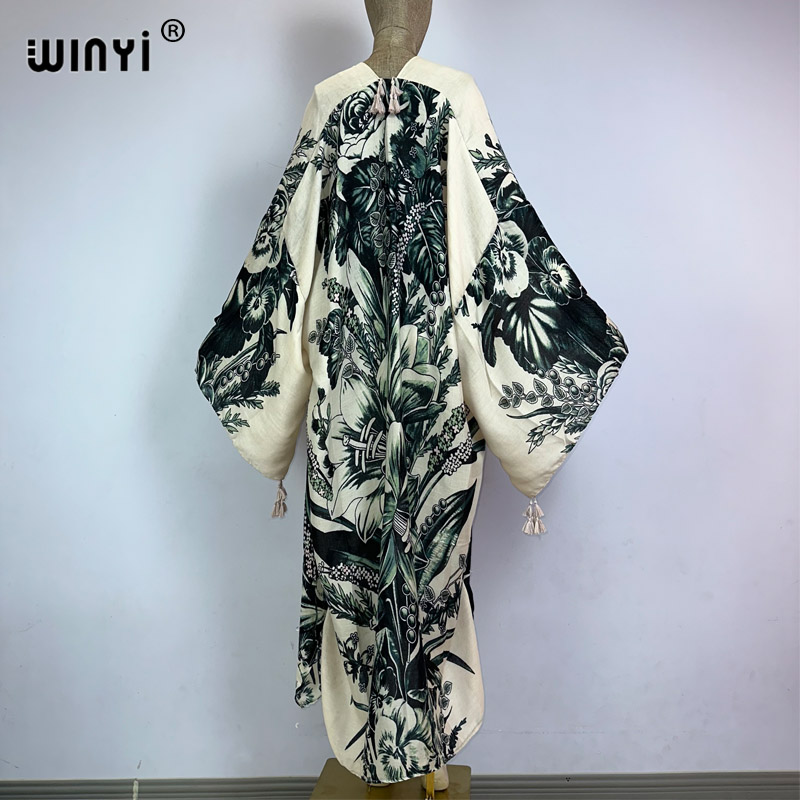 WINYI Kimono África Estampado  - Kaftan Women Boho reseña y precio