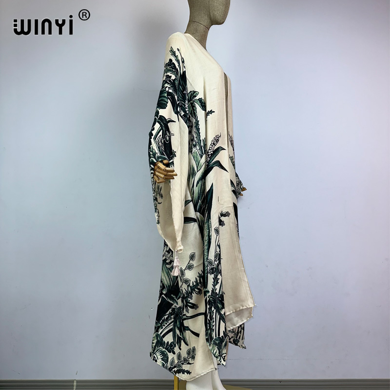 WINYI Kimono África Estampado  - Kaftan Women Boho reseña y precio