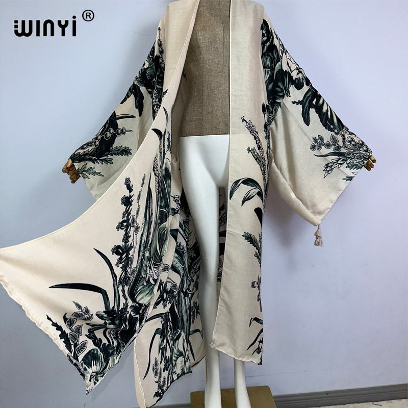 WINYI Kimono África Estampado  - Kaftan Women Boho reseña y precio